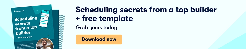 Scheduling templates from a top builder + free template graphic ad