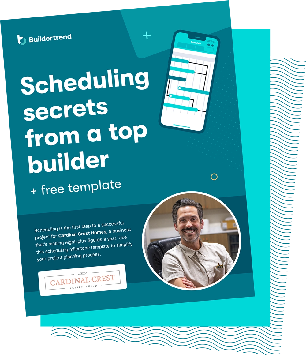 Scheduling secrets from a top builder ebook graphic